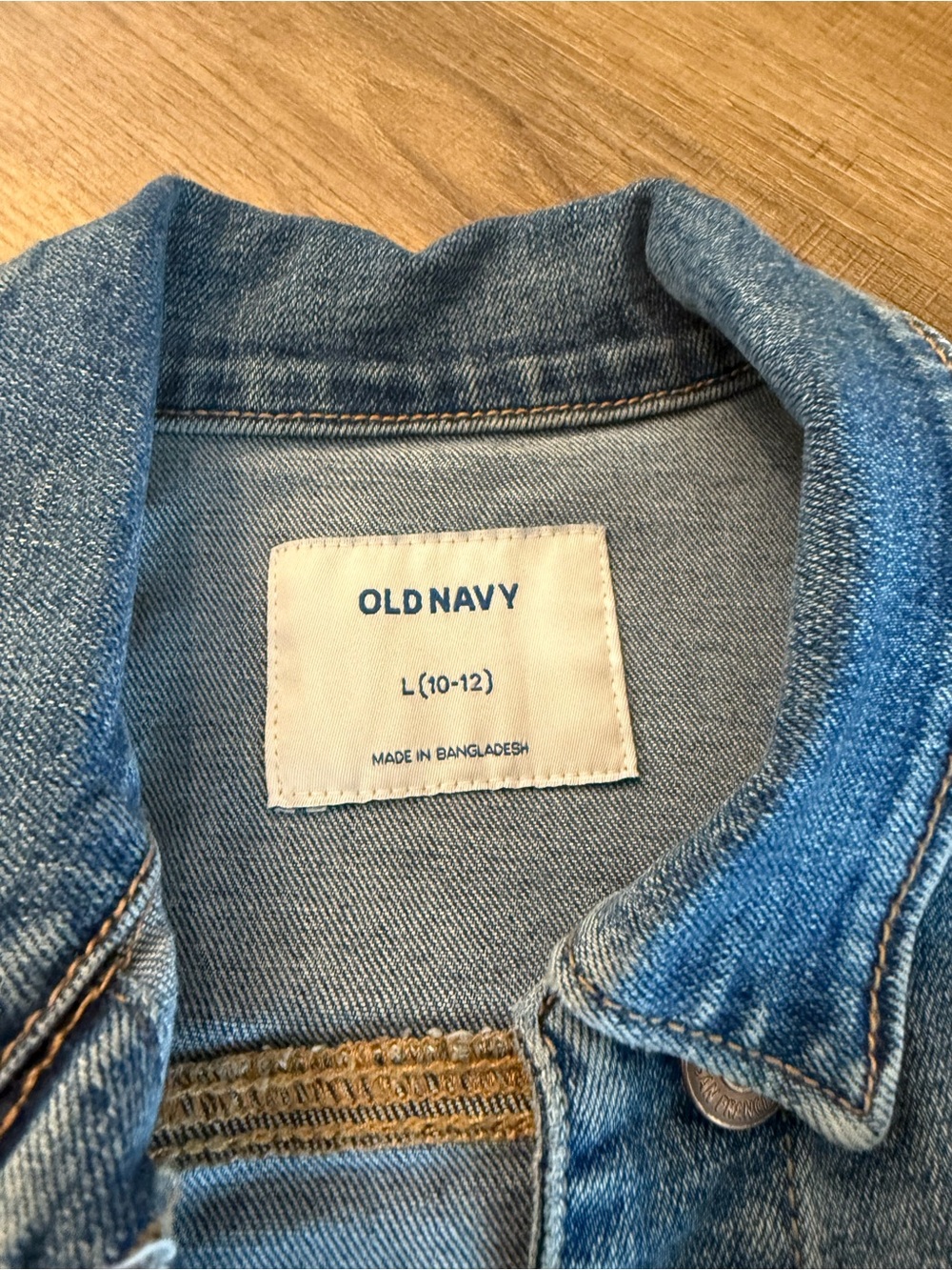 Girls Old Navy Light Blue Kids Denim Jacket - Picture 2 of 2